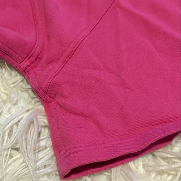 Lululemon All Yours Pink Cropped Hoodie Size 12 Pullover Sweatshirt - Picture 5 of 8